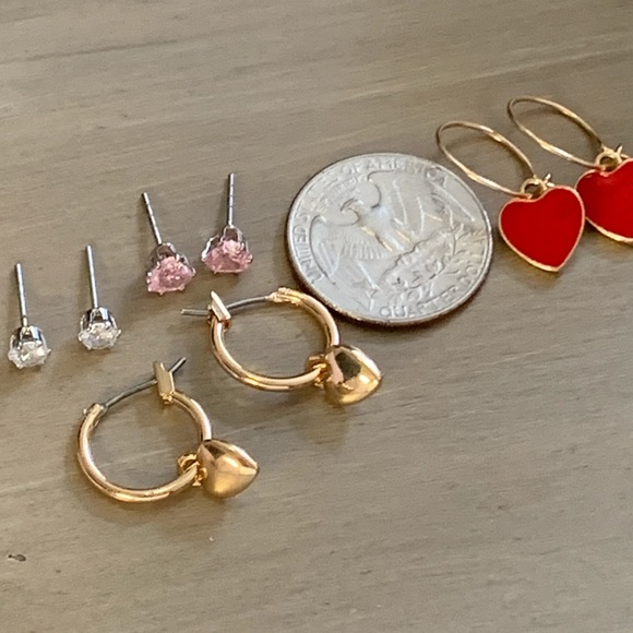 NEW BP Nordstrom ❤️ huggie earrings w/ CZ studs - Picture 7 of 7